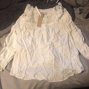 Apricot lane off the shoulder